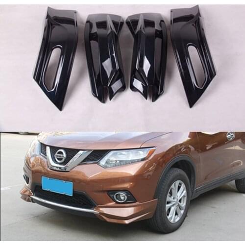 For Nissan X-Trail Rogue 2014 2015 2016 ABS Material Rear Front Bumper Lip Body Kit Accessories Spoiler