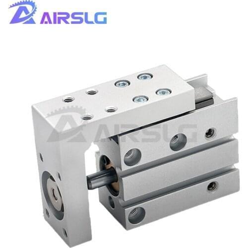 HLH10 Rail cylinder precision pneumatic slide guide rod cylinder linear side rail HLH *5S-10 -15 -20 -25-30-40-50-60 S HLH10-60S