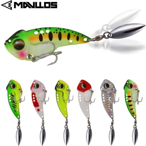 Mavllos Spinner Sequins Fishing Lure 8.5g/12.5g/17g 3D Eyes Head Metal Spinner Swim Bait Fishing Accessories Pesca