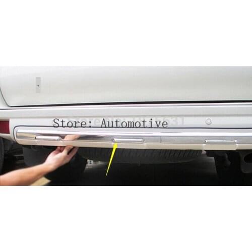 Pearl white bottom rear bumper cover trim For Toyota Prado FJ150 2010 2011 2012 2013