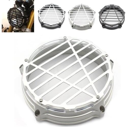 Motorcycle Aluminum Headlamp Grille Headlight Guard Bezel Trim Ring Cover For BMW R Nine T 2014 2015 2016 2017 2018 2019