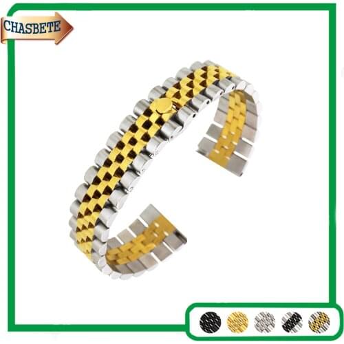 Stainless Steel Watch Band for Amazfit Huami Xiaomi Pace Bip 20mm 22mm Men Women Metal Strap Belt Wrist Loop Bracelet Black