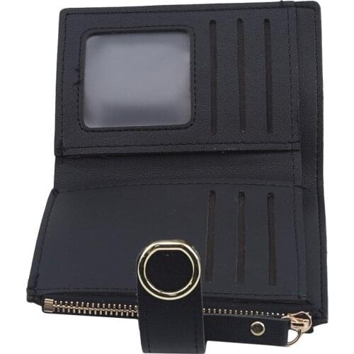 2020 New Women Casual Wallet Brand Card Holders Wallet Handbag Purse Clutch Faux Leather Stylish Simple Fashionable Purse Men