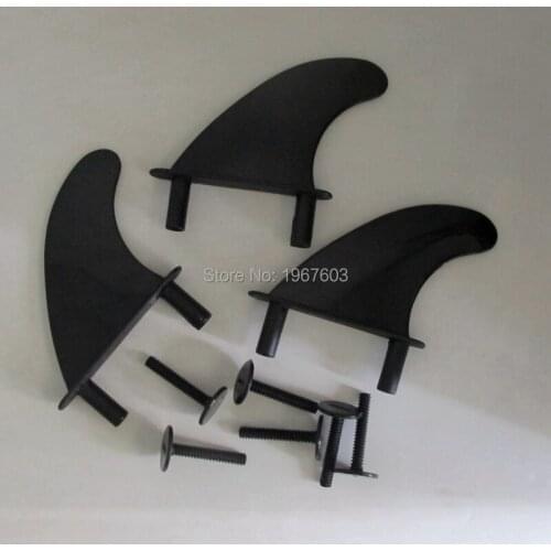 New 5" Soft Surf Fins Rear Surfboard Fins All-round Black Surfing fin Tri Thruster Set Quad Set