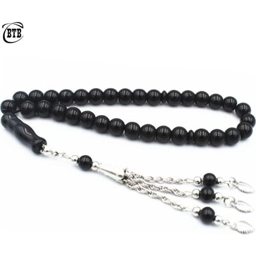 New Fashion 33 Prayer Nostalgic Rosary 8mm Middle East Muslim Islamic Beads Bracelet Ladies Men Charm Bracelet Wholesale