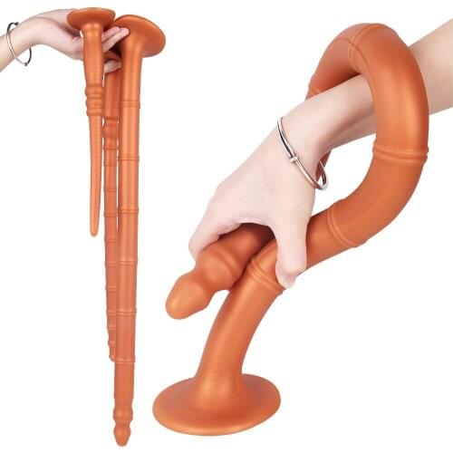 Super Long Liquid Silicone Huge Anal Dildo Prostate Massager Big Butt Plug Vagina Anus Expander Adult Sex Toy For Women Men Gay