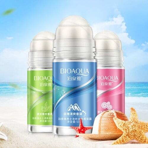 BIOAOUA 50ML Antiperspirant Roller Fragrance Essence Vitality Refreshing Refreshing Rolling Ball Lotion