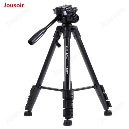 YUNTENG 690 Portable Lightweight Camera Tripod Aluminum Alloy with Universal Smartphone Mount for ILDC Digital Camera CD15