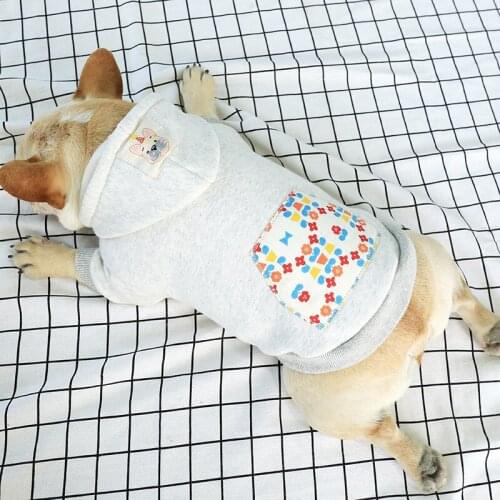 Print Pocket Pet Dog Costume Hoodie Warm Dog Clothes for Dogs Cats Soft Fleece Puppy Kedi Clothing Coat Pets Products for Animal