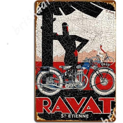 Ravat Motorcycles Metal Signs Cinema Living Room Home Garage Decoration create Tin sign Posters