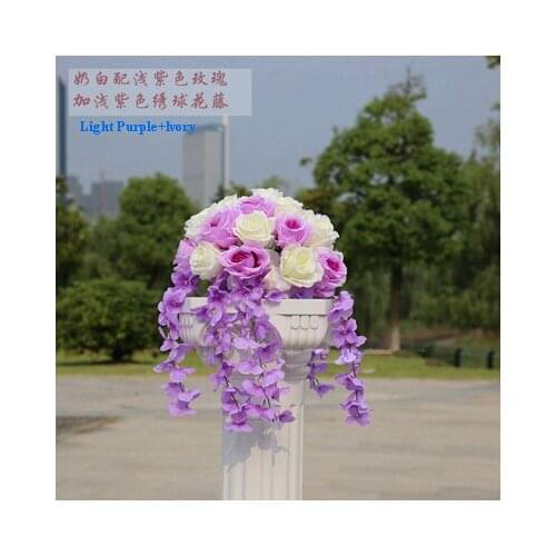 SPR ROSE flowers hanging branches rode flowers Wedding props simulation silk flowers wedding decoration flowers balls