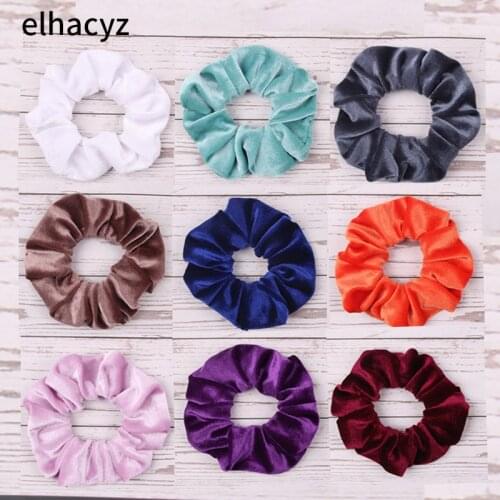 12pcs Velvet Scrunchie Hairband Women Girls Elastic Hair Rubber Bands Hair Accessory Headband Gum Hair Tie Rope Ponytail Holder