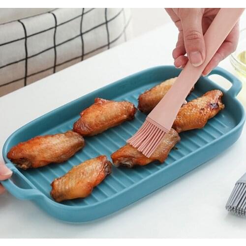 Silicone Spatula Barbeque Brush Cooking For BBQ Grill Oil Brushes Pastry Kitchen Cake Baking Tools Utensil Supplies Accessories
