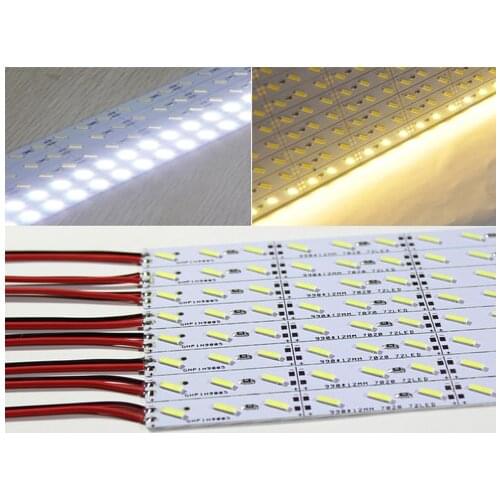 10pcs Super Bright Hard strip Bar light 10w 50cm 36 led SMD 7020 Aluminum Alloy Led Strip light For Cabinet free shipping