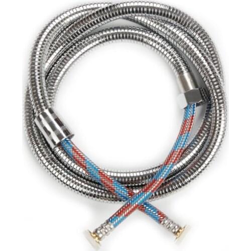 High Quality Shower Hose Pipes Copper Nut Explosion-proof Shower Pipe Strong Hydraulic Braided Showerhose 304 stainles