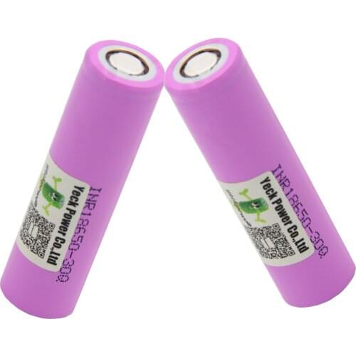 YECKPOWO INR18650 30Q battery lithium li-ion batteries 3000mah 3.7V 10C Russian Warehouse Fast delivery / 18650 battery charger