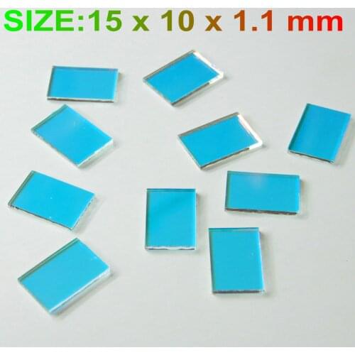 10pcs RGB System Optics/Reflect Red and Pass Green Laser lens 15x10mm