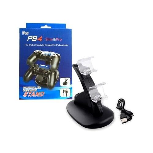 10 PCS USB Dual Gamepad Charger Controller Game Controller Power Supply Charging Station Stand For Playstation 4 PS4