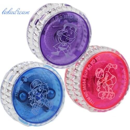 2pcs/lot YoYo Ball Luminous LED Flashing Yo Yo Child Clutch Mechanism Yo-Yo Toys For Kids Boy Toys Gift