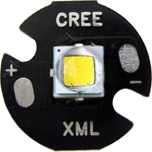 20pcs/lot 10W Original CREE XML L2 (new gen of T6) White 6500K LED Flashlight With 16mm Base
