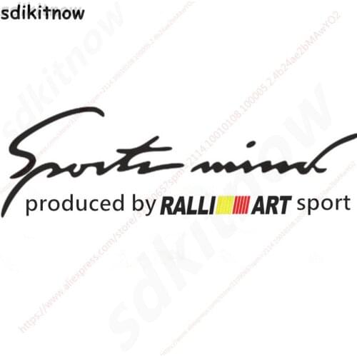 28x10cm RALLI ART ralliart Sports Car Windows Body Sticker Decal Auto Styling For mitsubishi lancer asx outlander pajero galant