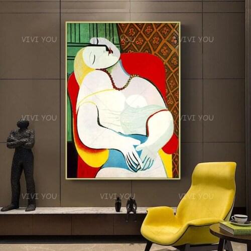 Impressionism Abstract Woman Paintings Canvas 100% Handmade Home Decor Oil Painting Artwork Copy Famous Picasso Painting