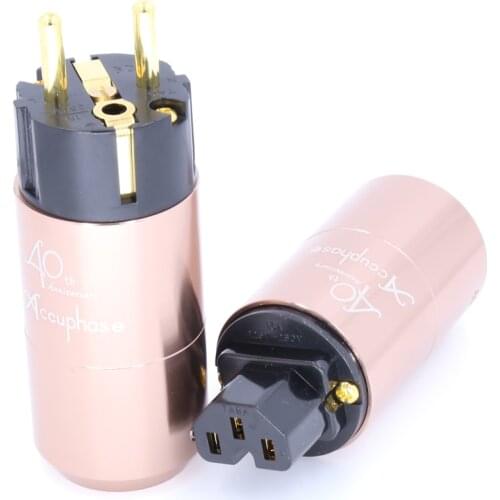 Accuphase 40th EU Schuko Power plug IEC Connector Amplifier CD DVD player AC power cord power cable plug DIY Mains