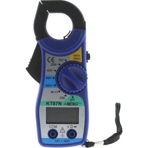 KT87N Digital Multimeter Amper Clamp Meter Current Clamp Pincers AC/DC Current Voltage Tester frequency counter Power Meter Test