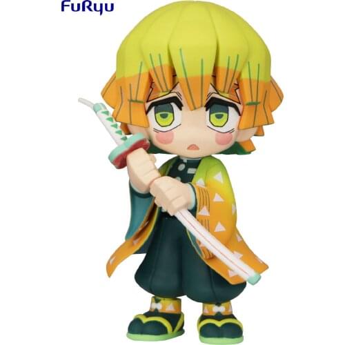 Cuteanime 100% Original Banpresto Demon Slayer Agatsuma Zenitsu Hashibira Qposket Figure PVC Action Model Toys Anime Figure