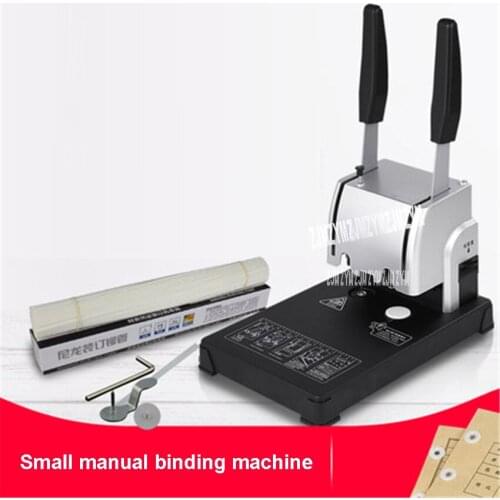 D1 Documents Binding Machine Binder Hot-melt Nylon Hose With Riveting Tube Small Manual Punching Bookbinding Machine 30MM 220V