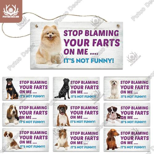 Putuo Decor Dog Gift of Love Wooden Hanging Signs Decorative Plaques for Kennel Decor Room Door Decoration Wooden Dog Signs