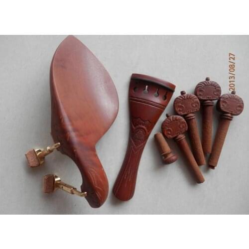 Nice violin fittings 4/4 hand carved old Jujube violin parts