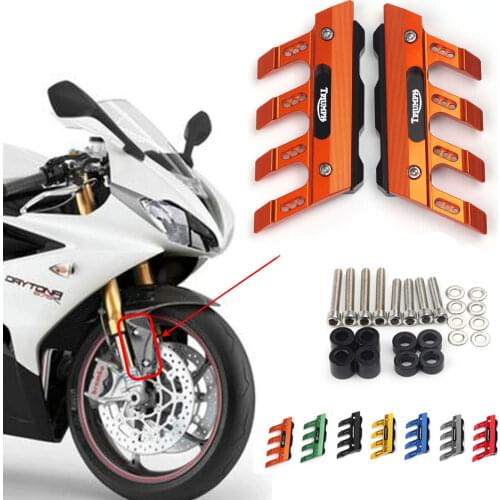 For TRIUMPH DAYTONA 675/675SE/675R ABS 675 sport bike Motorcycle Mudguard Front Fork Protector Front Fender Slider Accessories
