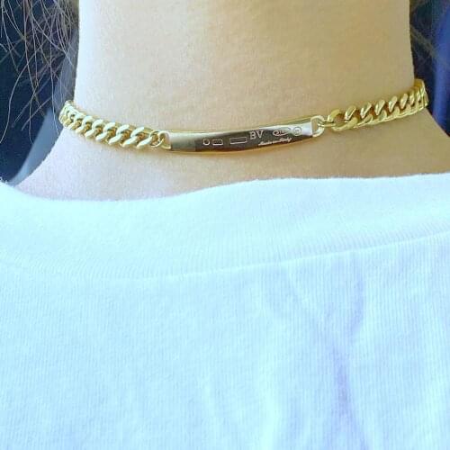 Hot Fashion New Goddess Luxury Women Necklace Gold Color Luxe Jewelry Ser Stainless Steel