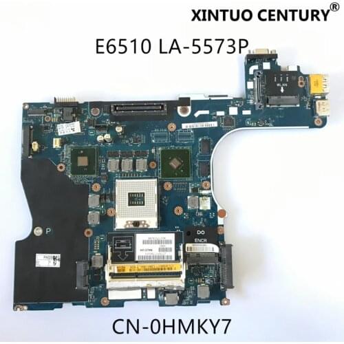 CN-0HMKY7 HMKY7 For Dell Latitude E6510 LA-5573P Laptop motherboard W/ N10M-NS-B-A3 GPU Onboard QM57 DDR3 100% tested working