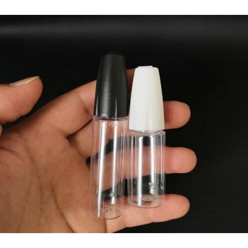 50pcs New PET e liquid Refillable bottle 10ml 15ml plastic empty long thin needle dropper bottle for eGo Vapor E Juice