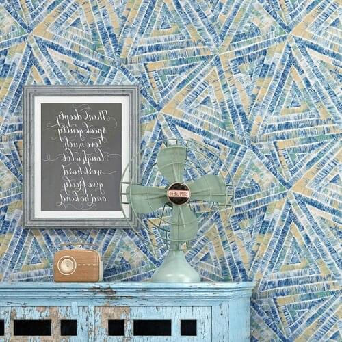 Ins Wallpapers Home Decor Nodic 3d Personalized Geometric Wall Paper Vintage Abstract 3d Wallpaper For Bar Coffee Background