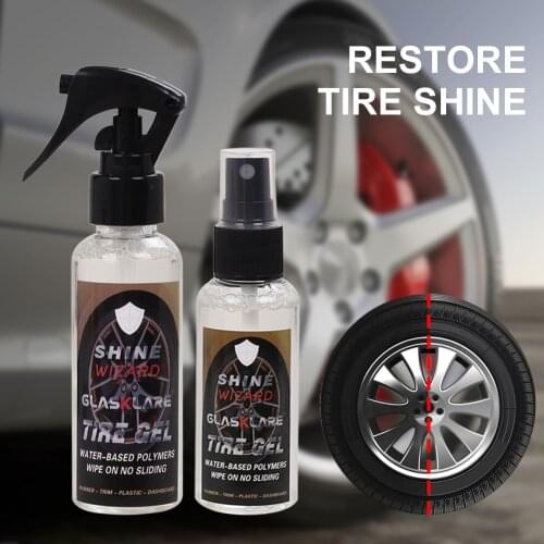 GLASKLARE 50ml/100ml Car Motorcycle Universal Wheel Cleaner Shine Spray Cleaning Anti-UV Coating Car Wheel Cleaner Accessories