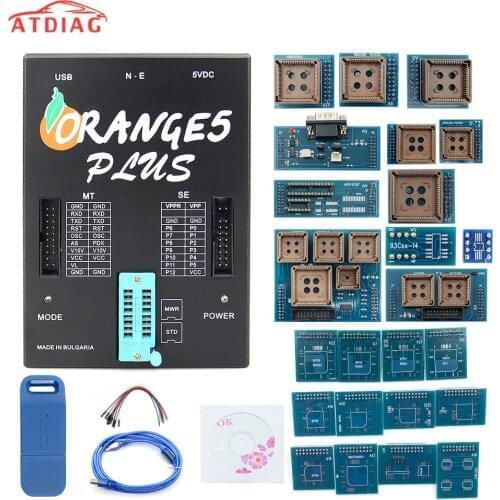 Orange 5 Full Adapters OEM Programming Device Software V1.34 Hardware + Enhanced Function Orange5 PLus V1.35 With USB Dongle