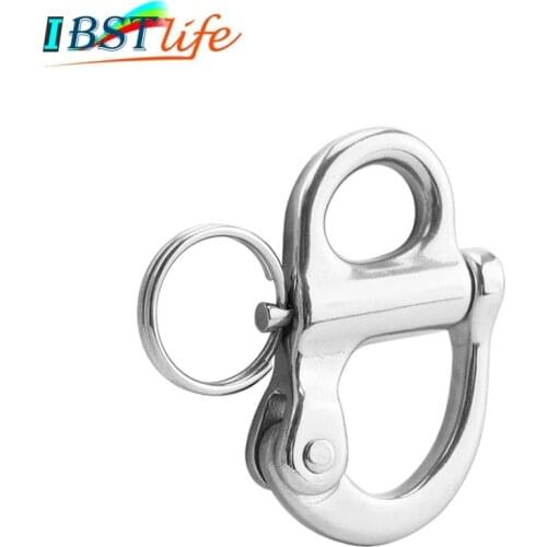 Stainless steel 316 Rigging Sailing Fixed Bail Snap Shackle Fixed Eye snap hook sailboat Sailing Boat Yacht Outdoor Living