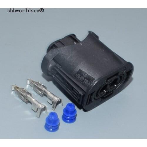 Shhworldsea 2/5/10/30/50/100sets 2 pin auto electric housing plug waterproof wiring harness connector 1-1355668-2