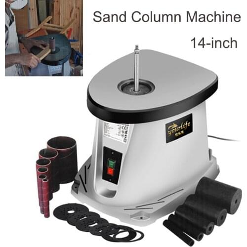 14 Inches Sand Column Machine Shaft Sand Machine Sanding Machine Desktop Woodworking Furniture Polisher Grinding Tool