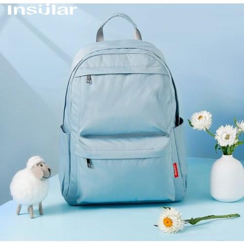 Insular Diaper Bag Mummy Bag Shoulders Multi-functional Going Out Large Capacity Bag Portable Mothers and Babies New Fashion