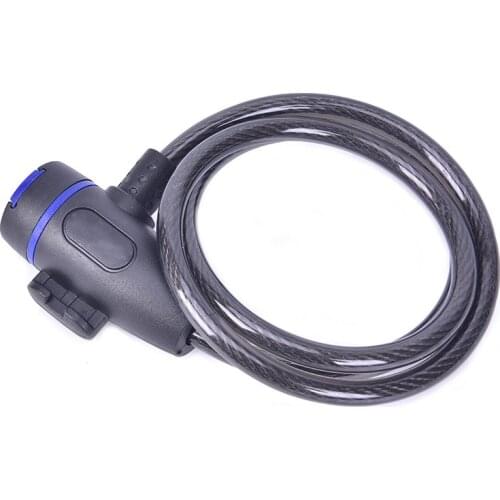 Anti-theft Coiling Cable Lock Black Bicycle Lock Road Bike Lock Security Lock Steel For Mountain MTB Bike Motorcycle