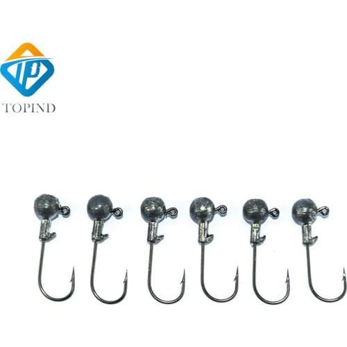 100pcs Silver Lead Jigs Head Fishing Hooks For Soft Lures Fishing Jig Heads Fishhooks Baits TOPIND Fishhook