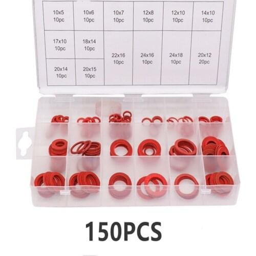 150pcs Insulated washer shims Washers Red Paper Meson Gasket Spacer Insulating Spacers