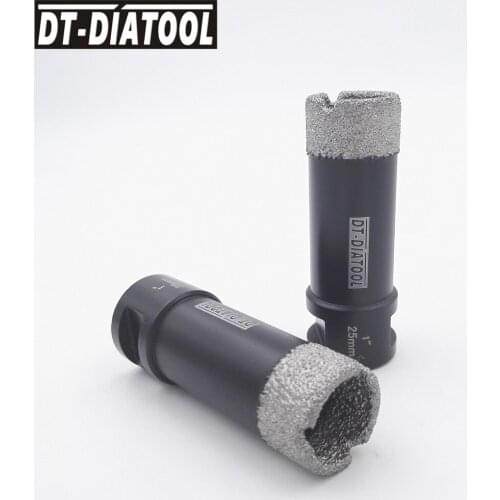 2pcs Diameter 1inch Vacuum brazed diamond Dry drilling bits 5/8-11 thread 25mm Drill core bits hole saw tile granite marble