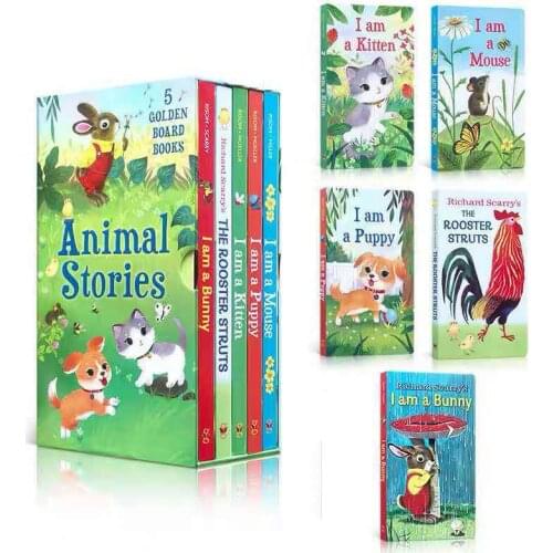 5 books/set Animal Stories English Picture story books to help your child grow as a reader