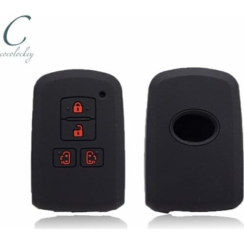 Cocolockey 4Button Silicone Car Key Cover Fit for toyota alphard vellfire 30 Remote Key Key Case for Car Silica Gel Car Styling