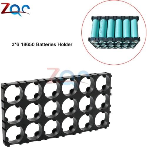 5PCS/Lot 3x6 18650 Lithium Battery Holder Bracket Plastic DIY Battery Pack Fixed Combination Brackets
